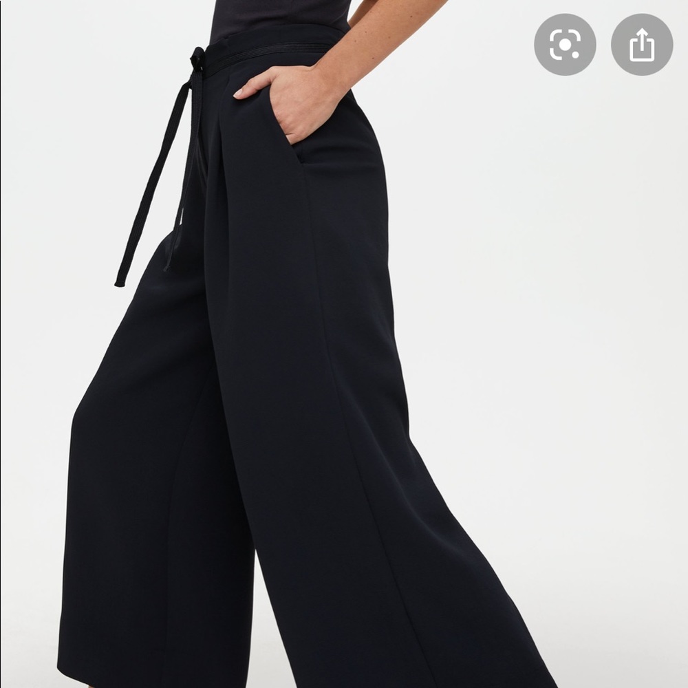 Aritzia Black Wide-Leg Pants